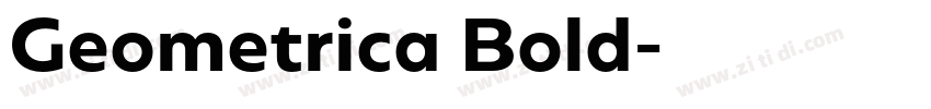 Geometrica Bold字体转换